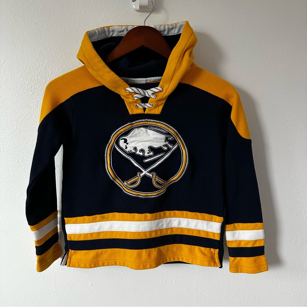 NHL Buffalo Sabers Youth Navy and Gold Hoodie